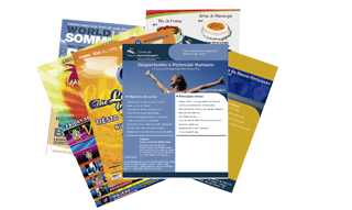 Ícone de panfleto como um serviço